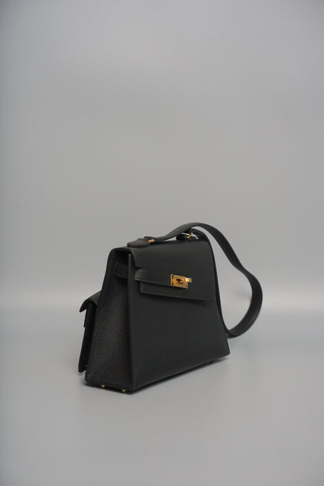 Hermes Kelly Desordre in Black Epsom Ghw (Brand New) (Copy)