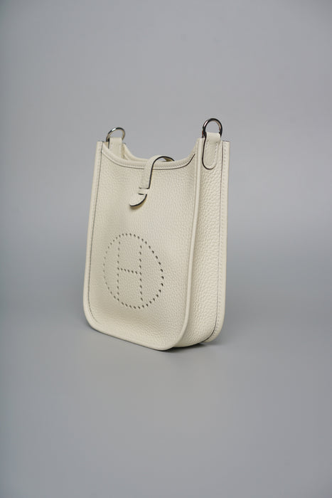 Hermes Mini Evelyne in Cream Phw (Brand New)