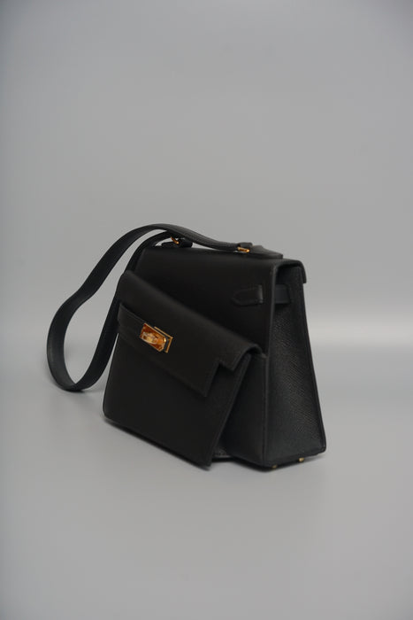 Hermes Kelly Desordre in Black Epsom Ghw (Brand New) (Copy)