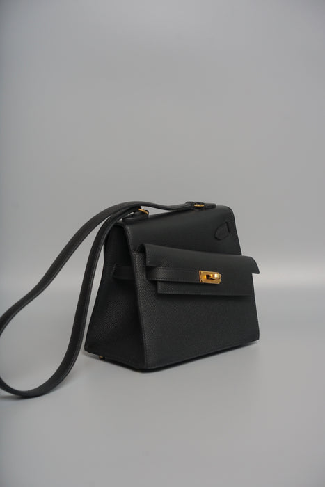 Hermes Kelly Desordre in Black Epsom Ghw (Brand New) (Copy)