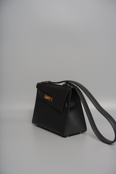 Hermes Kelly Desordre in Black Epsom Ghw (Brand New) (Copy)