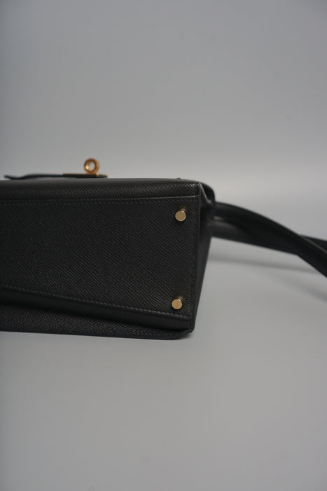Hermes Kelly Desordre in Black Epsom Ghw (Brand New) (Copy)