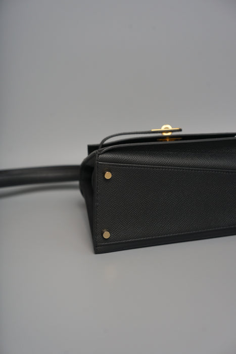 Hermes Kelly Desordre in Black Epsom Ghw (Brand New) (Copy)