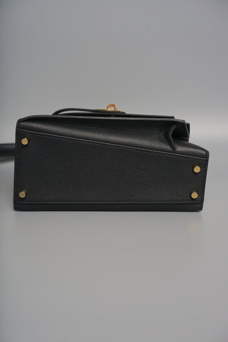 Hermes Kelly Desordre in Black Epsom Ghw (Brand New) (Copy)