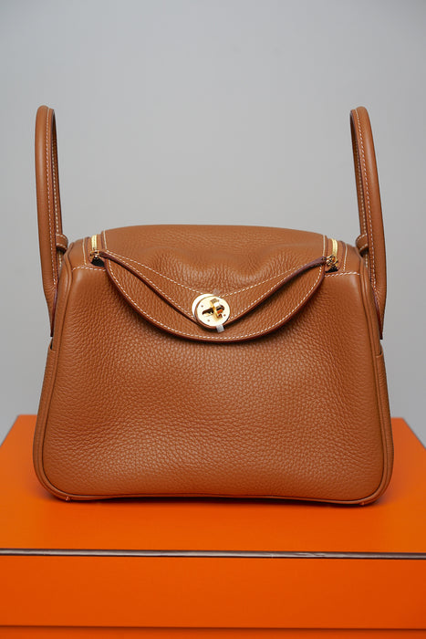 Hermes Lindy 26 in Gold Ghw (Brand New)