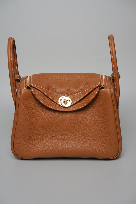 Hermes Lindy 26 in Gold Ghw (Brand New)