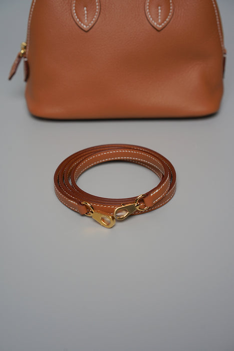 Hermes Mini Bolide in Gold Evercolor Ghw (Brand New)