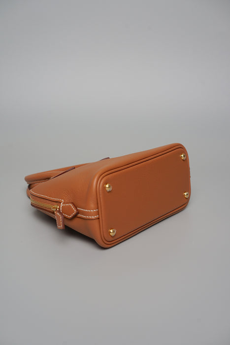 Hermes Mini Bolide in Gold Evercolor Ghw (Brand New)