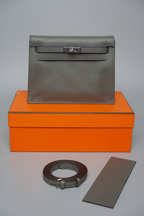 Hermes Kelly Danse in Gris Meyer Evercolor Phw (Brand New)