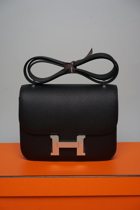 Hermes Constance 18 in Noir Phw (Brand New)