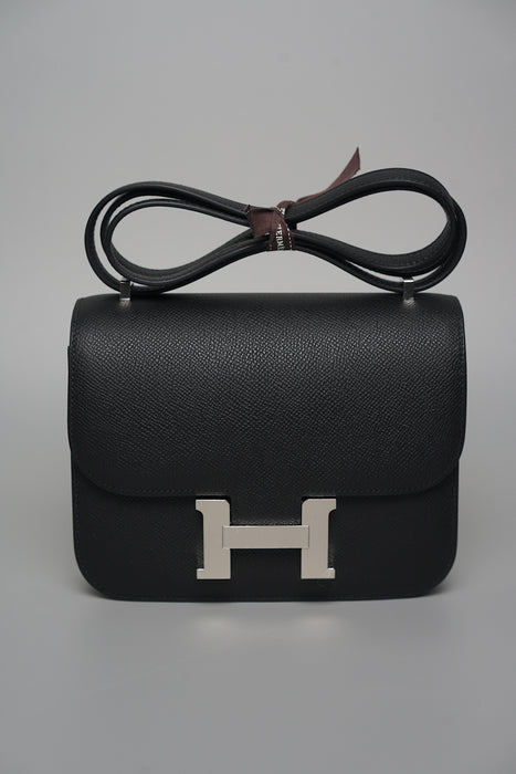 Hermes Constance 18 in Noir Phw (Brand New)