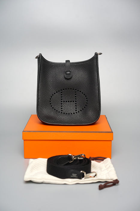 Hermes Mini Evelyne in Black Phw