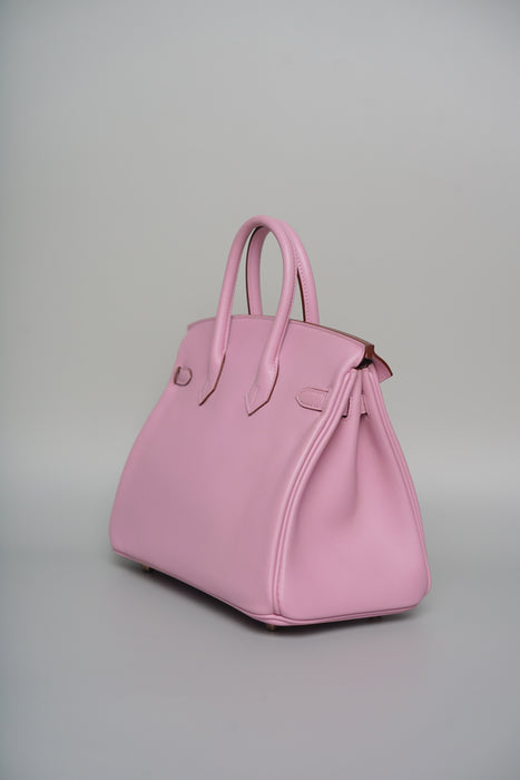 Hermes Birkin 25 in Mauve Sylvester Swift Rghw (Brand New)