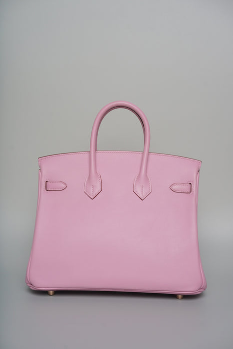 Hermes Birkin 25 in Mauve Sylvester Swift Rghw (Brand New)