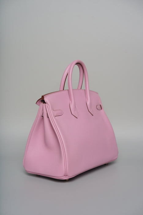 Hermes Birkin 25 in Mauve Sylvester Swift Rghw (Brand New)