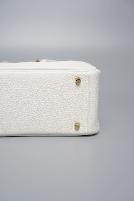 Hermes Mini Lindy in New White Ghw (Brand New)