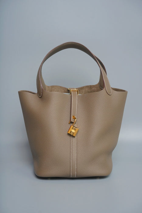 Hermes Picotin 22 in Etoupe Ghw