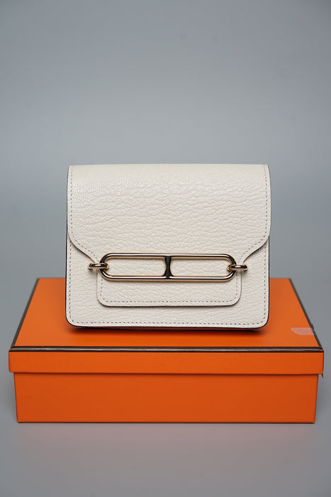 Hermes Roulis Slim Wallet in Nata Chèvre Pmb (Brand New)