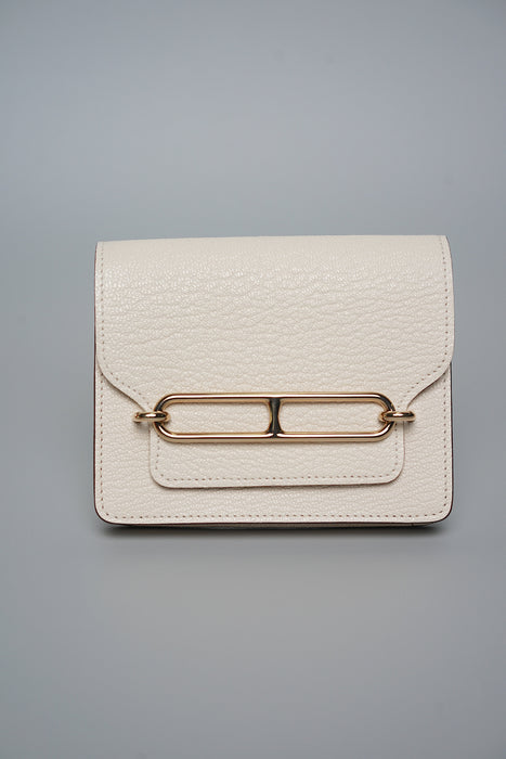 Hermes Roulis Slim Wallet in Nata Chèvre Pmb (Brand New)