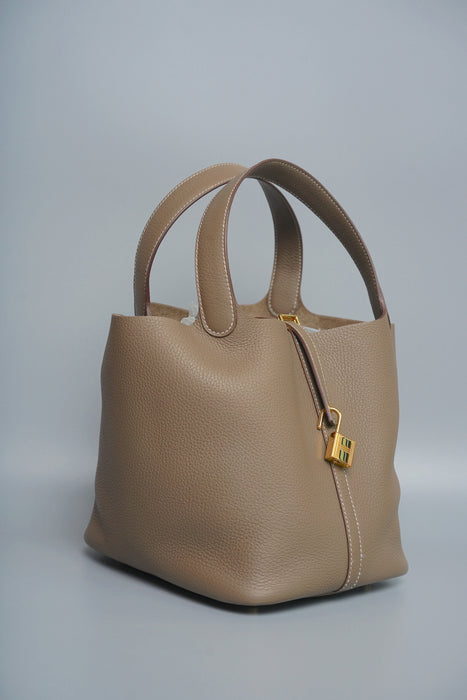 Hermes Picotin 22 in Etoupe Ghw