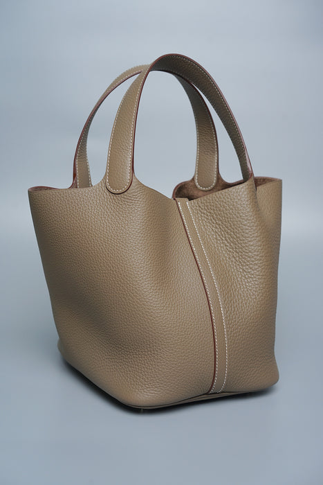 Hermes Picotin 22 in Etoupe Phw (Brand New)