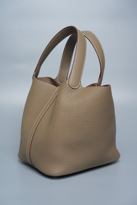 Hermes Picotin 22 in Etoupe Phw (Brand New)