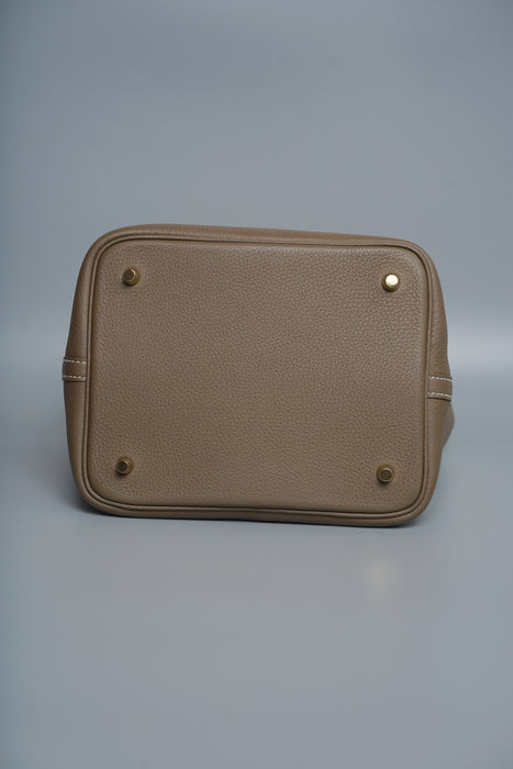 Hermes Picotin 22 in Etoupe Ghw