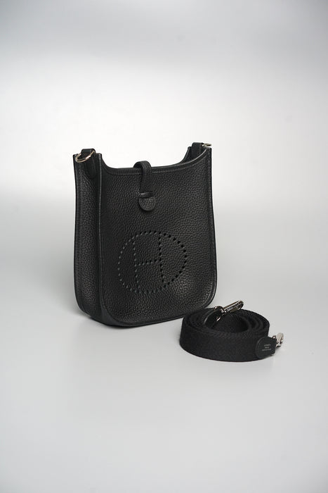 Hermes Mini Evelyne in Black Phw