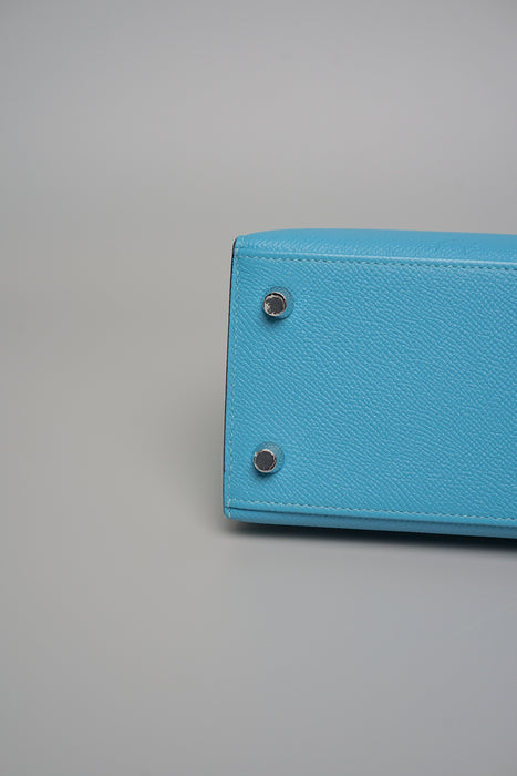 Hermes Kelly Sellier 25 in Blue Du Nord Phw