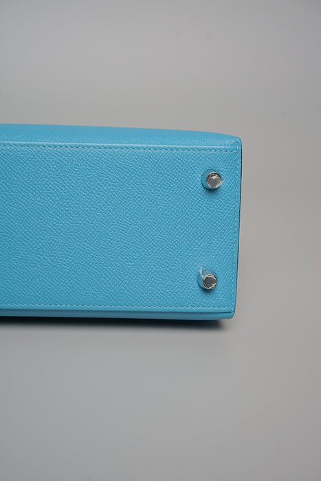 Hermes Kelly Sellier 25 in Blue Du Nord Phw