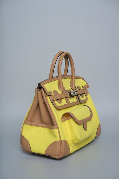 Hermes Birkin 25 Cargo in Jaune Citron Phw