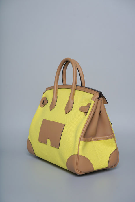 Hermes Birkin 25 Cargo in Jaune Citron Phw
