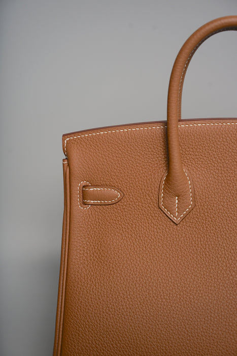 Hermes Birkin 25 in Gold Togo Ghw (Brand New)