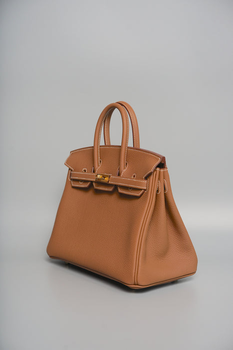 Hermes Birkin 25 in Gold Togo Ghw (Brand New)