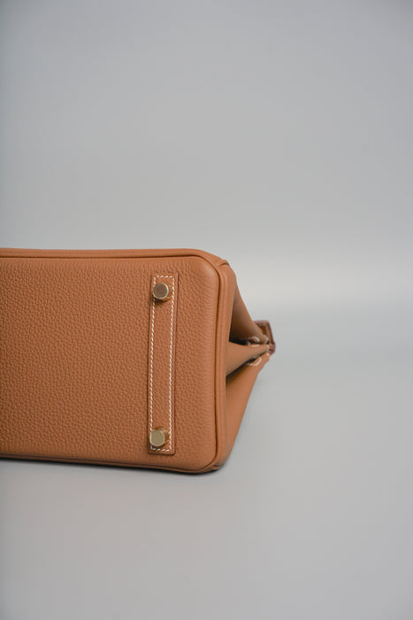 Hermes Birkin 25 in Gold Togo Ghw (Brand New)