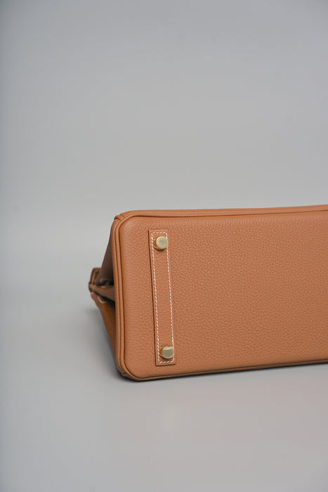 Hermes Birkin 25 in Gold Togo Ghw (Brand New)