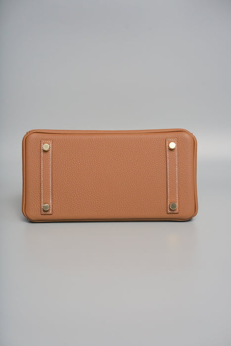 Hermes Birkin 25 in Gold Togo Ghw (Brand New)