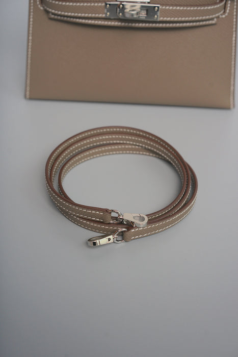 Hermes Kelly 20 in Etoupe Epsom Phw (Brand New)
