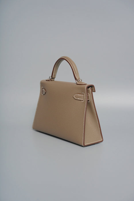 Hermes Kelly 20 in Etoupe Epsom Phw (Brand New)