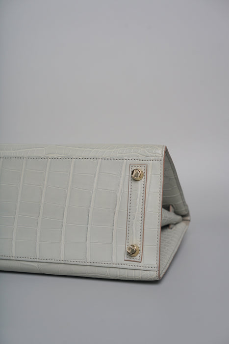Hermes Birkin 25 in Gris Perle Matte Alligator Ghw (Brand New)