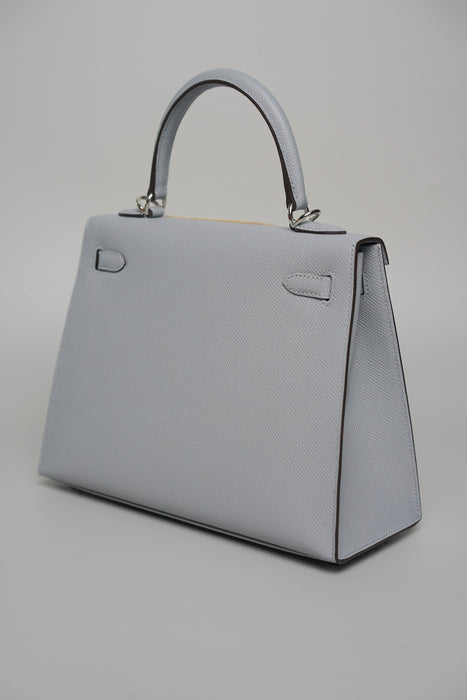 Hermes Kelly II Sellier 25 in Gris Pantin Phw (Brand New)