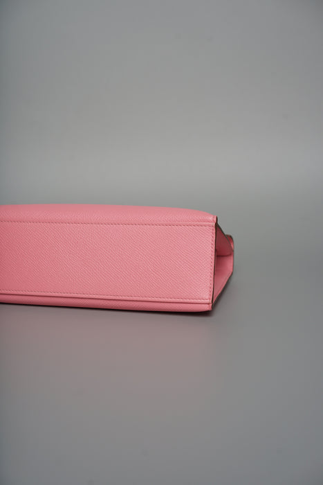 Hermes Kelly Pochette in Rose Confetti Epsom Phw