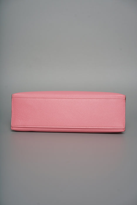 Hermes Kelly Pochette in Rose Confetti Epsom Phw