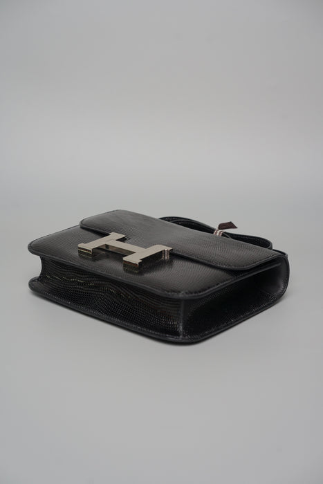 Hermes Constance 1-24 in Noir Lizard Phw (Brand New)