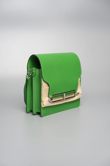 Hermes Mini Roulis in Vert Yucca/Vert Fizz Phw