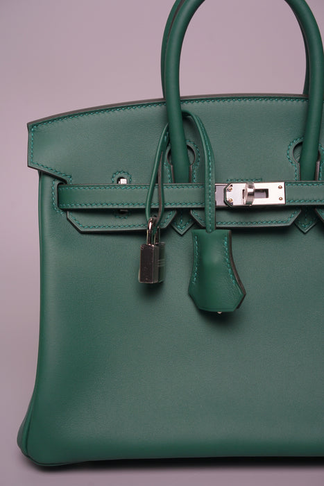Hermes Birkin 25 in Vert Moyen Swift Phw (Brand New)