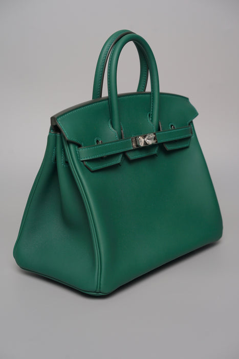 Hermes Birkin 25 in Vert Moyen Swift Phw (Brand New)