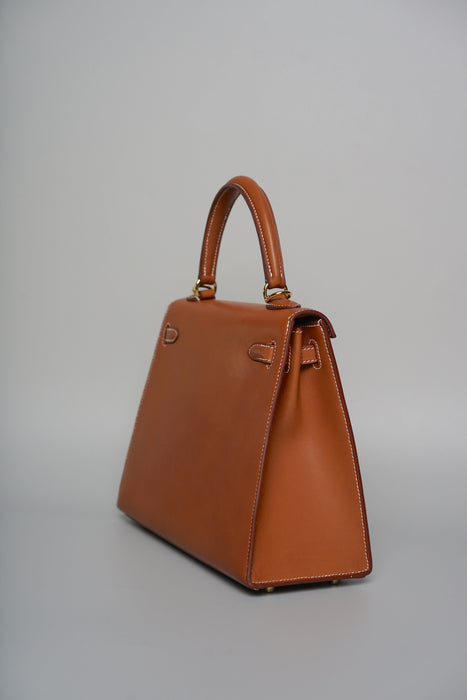 Hermes Kelly 25 in Smooth Barenia Ghw (Brand New)
