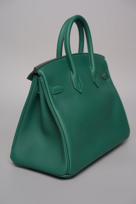 Hermes Birkin 25 in Vert Moyen Swift Phw (Brand New)