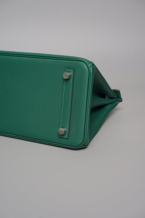 Hermes Birkin 25 in Vert Moyen Swift Phw (Brand New)